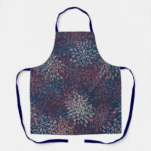 Patriotic flowers apron