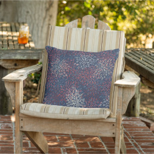 Patriotic flowers cushion