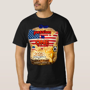 Patriotic Football Fan Design T-Shirt