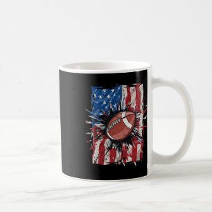 Patriotic Footbyll 4th Of July Men Usa American Fl Coffee Mug