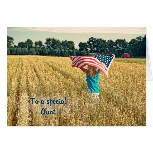 Patriotic for Aunt (Front Horizontal)