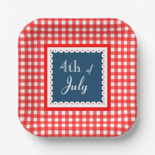 Patriotic Fourth Of July BBQ Paper Plates