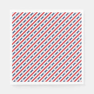 Patriotic Fourth of July seamless pattern on a Nap Napkin
