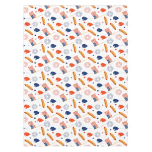 Patriotic Fourth of July seamless pattern on a Tablecloth