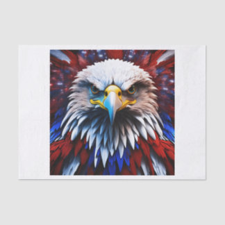 Patriotic Fractal Eagles Tee Tissue Paper