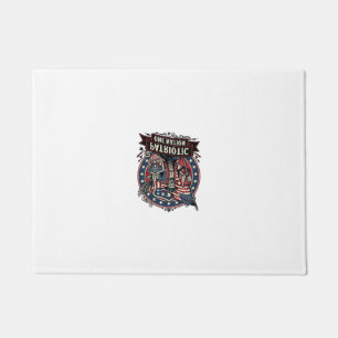 Patriotic Frankenstein Freedom Brute Horror Monste Doormat