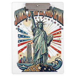 Patriotic Freedom Design Art Clipboard