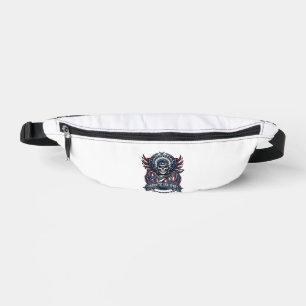 Patriotic Freedom Guitarist Skull Music Rock Metal Bum Bags
