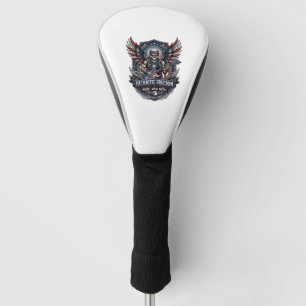 Patriotic Freedom Guitarist Skull Music Rock Metal Golf Head Cover