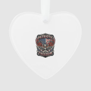 Patriotic Freedom Handlebars Biker Road Freedom Pa Ornament