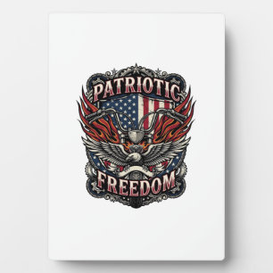 Patriotic Freedom Handlebars Biker Road Freedom Pa Plaque
