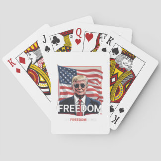 Patriotic Freedom Let Freedom Ring Playing Cards