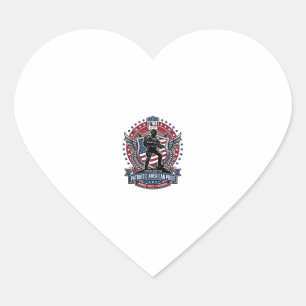 Patriotic Freedom Operator Silhouette Military Ins Heart Sticker