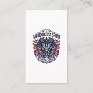 Patriotic Freedom Shield Liberty Icons & Symbols V Business Card