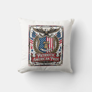 Patriotic Freedom Shield Liberty Icons & Symbols V Cushion