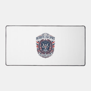 Patriotic Freedom Shield Liberty Icons & Symbols V Desk Mat