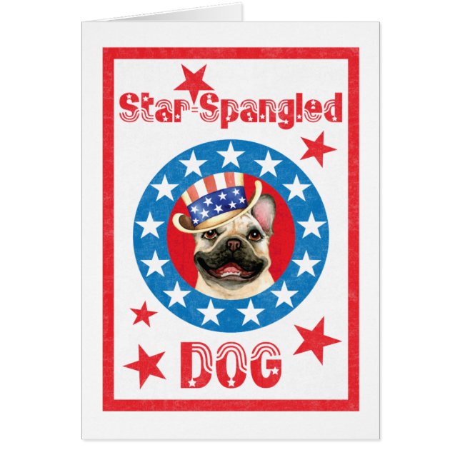 Patriotic Frenchie Card (Front)
