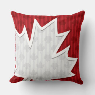 Patriotic Fun Canada Maple Leaf Cushion