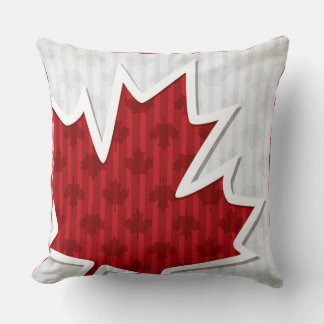 Patriotic Fun Canada Maple Leaf Cushion