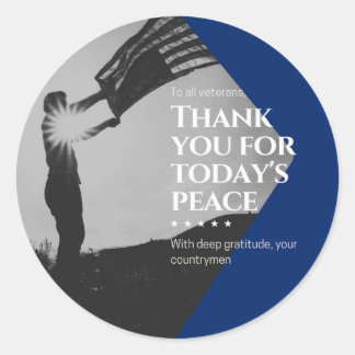 Patriotic Fundraiser Event Classic Round Sticker