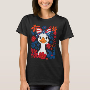 Patriotic Funny Goose America Happy 4th Of July Co T-Shirt