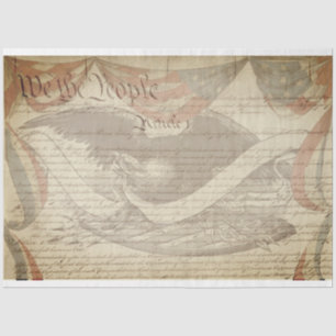 Patriotic Furniture Decoupage Paper