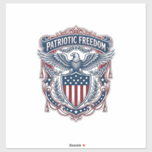 Patriotic Garden Flag Style Vector Graphic Tee_1