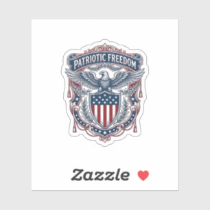 Patriotic Garden Flag Style Vector Graphic Tee_1