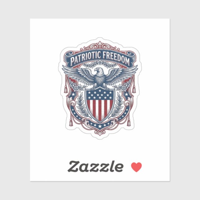 Patriotic Garden Flag Style Vector Graphic Tee_1 (Sheet)