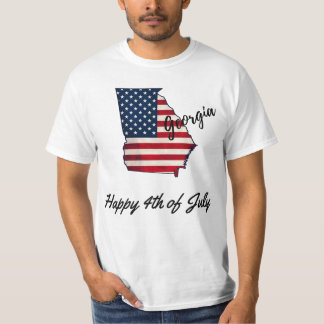 Patriotic Georgia - Celebrate 4th of July T-Shirt