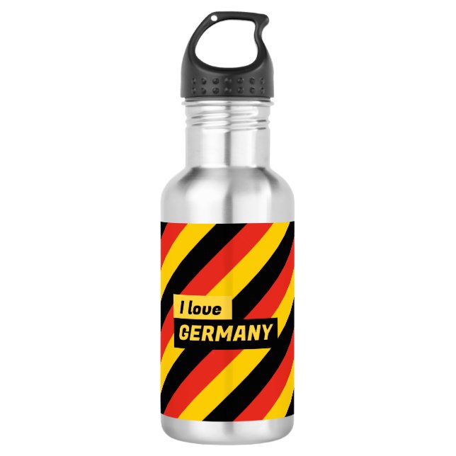 Patriotic German Flag 532 Ml Water Bottle (Front)