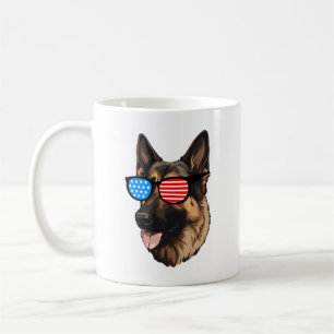 Patriotic German Shepherd Coffee Mug