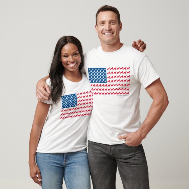Patriotic German Shepherd T-Shirt (Unisex)