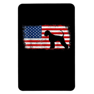 Patriotic Giant Schnauzer American Flag Magnet
