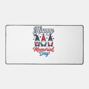 Patriotic Gnome Happy Memorial Day Vintage Shirt D Desk Mat