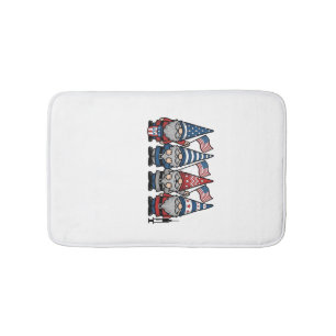 Patriotic Gnome Nurse Vector Vintage Engraving Des Bath Mat