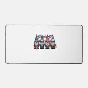 Patriotic Gnome Nurse Vector Vintage Engraving Des Desk Mat
