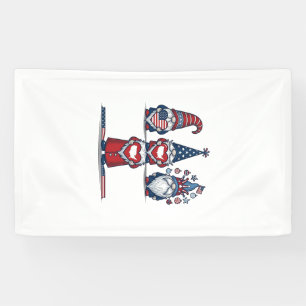 Patriotic Gnome Trio Vintage Vector Design_1 Banner