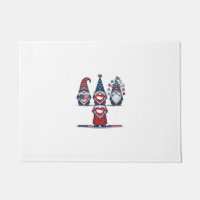 Patriotic Gnome Trio Vintage Vector Design_1