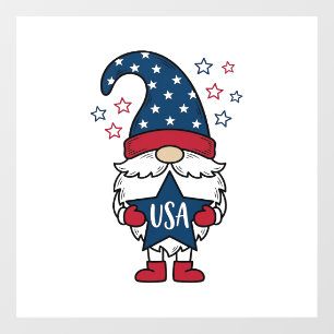 Patriotic Gnome USA Star Vector Shirt Design_1