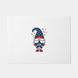Patriotic Gnome USA Star Vector Shirt Design_1 Doormat