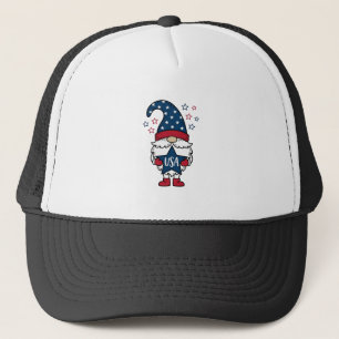 Patriotic Gnome USA Star Vector Shirt Design_1 Trucker Hat