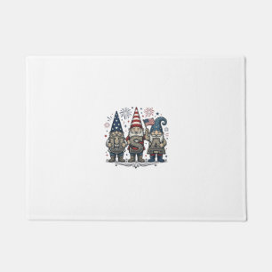 Patriotic Gnome USA Vintage Fourth of July Shirt_1 Doormat
