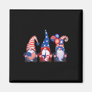Patriotic Gnomes 4th Of July Independence Day Wome Magnet