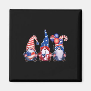 Patriotic Gnomes 4th Of July Independence Day Wome Magnet