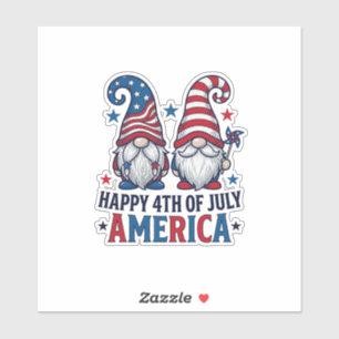 Patriotic Gnomes Happy 4th of July America Shirt_1
