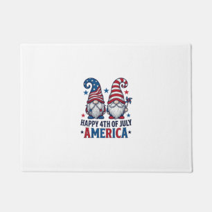 Patriotic Gnomes Happy 4th of July America Shirt_1 Doormat