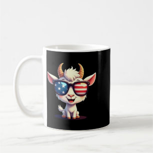 Patriotic Goat Aamerican Flag Usa Fourth 4th Of Coffee Mug