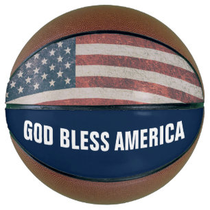 PATRIOTIC GOD BLESS AMERICA Basketballs