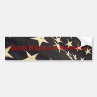 Patriotic "God Bless America" Bumper Sticker